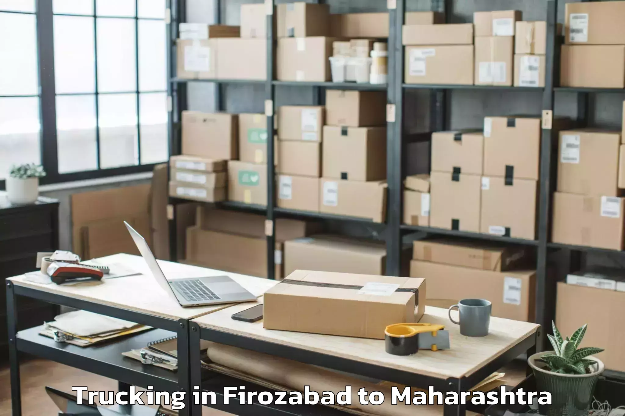 Book Firozabad to Talasari Trucking